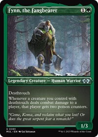 Magic: The Gathering Single - March of The Machine - Fynn, the Fangbearer (Foil Etched) - Uncommon/0091 - Lightly Played
