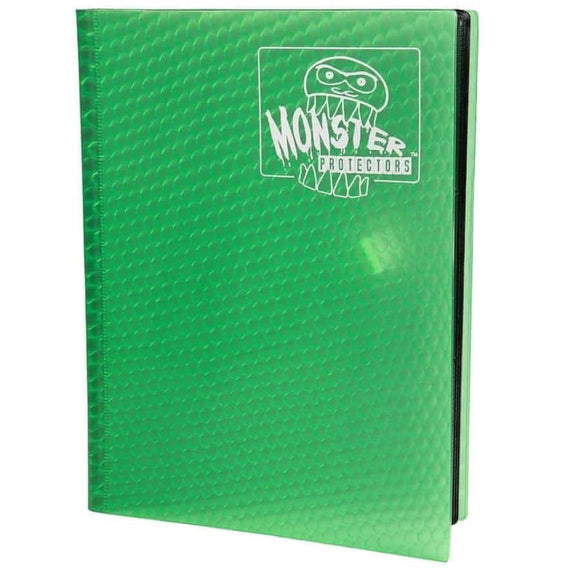 MONSTER BINDERS: 9-POCKET: HOLOFOIL GREEN