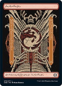 Magic: The Gathering Single - Phyrexia: All Will Be One - Mountain (270) - Full Art - FOIL LAND/270 Lightly Played