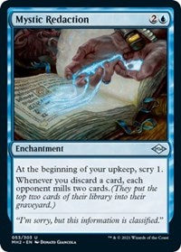 Magic: The Gathering Single - Modern Horizons 2 - Mystic Redaction - Uncommon/053 Lightly Played