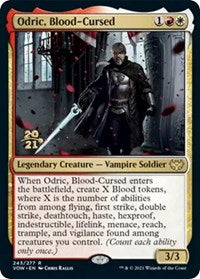 Magic: The Gathering Single - Innistrad: Crimson Vow - Prerelease Cards- Odric, Blood-Cursed FOIL Rare/243 Lightly Played