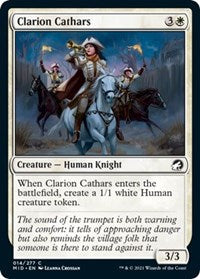 Magic: The Gathering Single - Innistrad: Midnight Hunt - Clarion Cathars - Common/014 Lightly Played