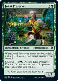 Magic: The Gathering Single - Kamigawa: Neon Dynasty - Jukai Preserver FOIL Common/195 Lightly Played