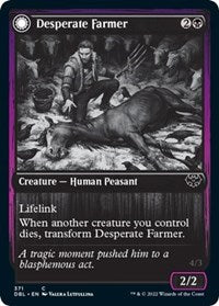 Magic: The Gathering Single - Innistrad: Double Feature - Desperate Farmer - Common/371 Lightly Played