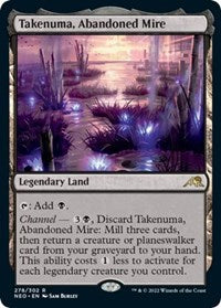 Magic: The Gathering Single - Kamigawa: Neon Dynasty - Takenuma, Abandoned Mire Land/278 Lightly Played