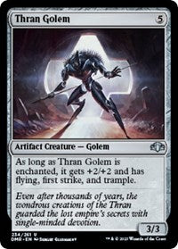 Magic: The Gathering Single - Dominaria Remastered - Thran Golem (Foil) - Uncommon/234 Lightly Played