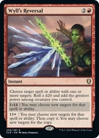 Magic: The Gathering Single - Commander Legends: Battle for Baldur's Gate - Wyll's Reversal - FOIL Rare/209 - Lightly Played