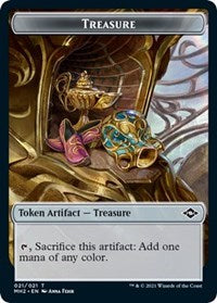 Magic: The Gathering - Modern Horizons 2 - Treasure (021) Foil Token/021 Lightly Played
