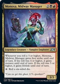 Magic: The Gathering - Unfinity - Monoxa, Midway Manager (Foil) - Uncommon/173 Lightly Played