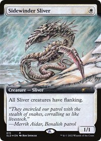 Magic: The Gathering Single - Secret Lair Drop Series - Sidewinder Sliver (Extended Art) - FOIL Rare/615 Lightly Played