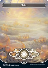 Magic: The Gathering - Unfinity - Plains (235) (Borderless) - Land/235 Lightly Played