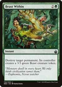 Magic: The Gathering - Battlebond- Beast Within Rare/190 Lightly Played