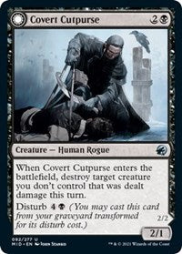 Magic: The Gathering Single - Innistrad: Midnight Hunt - Covert Cutpurse - Uncommon/092 Lightly Played