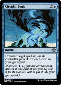 Magic: The Gathering Single - Dominaria Remastered - Circular Logic (Foil) - Uncommon/042 Lightly Played