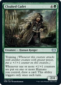 Magic: The Gathering - Innistrad: Crimson Vow - Cloaked Cadet Uncommon/192 Lightly Played