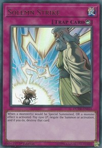 Yu-Gi-Oh! YuGiOh Single - Duel Devastator - Solemn Strike - Ultra Rare/DUDE-EN055 Lightly Played