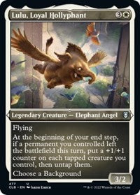 Magic: The Gathering Single - Commander Legends: Battle for Baldur's Gate - Lulu, Loyal Hollyphant (Foil Etched) - Uncommon/477 Lightly Played