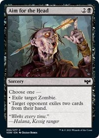 Magic: The Gathering Single - Innistrad: Crimson Vow - Aim for the Head (Foil) Common/092 Lightly Played