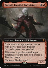 Magic: The Gathering Single - Commander Legends: Battle for Baldur's Gate - Baeloth Barrityl, Entertainer (Extended Art) - Mythic/627 Lightly Played