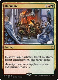 Magic: The Gathering - Commander 2016 - Decimate Rare/193 Moderately Played