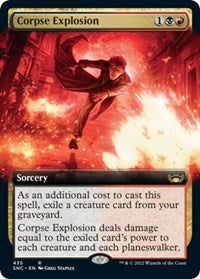 Magic: The Gathering Single - Streets of New Capenna - Corpse Explosion (Extended Art) (Foil) - Rare/435 Lightly Played