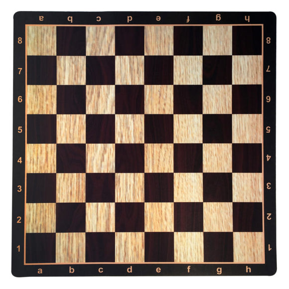 WE Games Wenge with Rosewood & Light Wood Mousepad Chessboard, 20 inches – made in USA