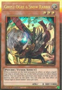 Yu-Gi-Oh! YuGiOh Single - Maximum Gold - Ghost Ogre & Snow Rabbit (Alternate Art) - Premium Gold Rare/MAGO-EN009 Lightly Played