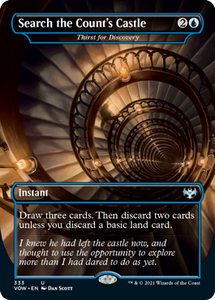 Magic: The Gathering - Innistrad: Crimson Vow - Search the Count's Castle - Thirst for Discovery FOIL Uncommon/333 Lightly Played