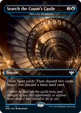 Magic: The Gathering - Innistrad: Crimson Vow - Search the Count's Castle - Thirst for Discovery FOIL Uncommon/333 Lightly Played
