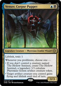 Magic: The Gathering Single - Phyrexia: All Will Be One - Venser, Corpse Puppet (Pre-Release) - Rare/219 Lightly Played
