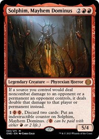 Magic: The Gathering Single - Phyrexia: All Will Be One - Solphim, Mayhem Dominus - Mythic/150 Lightly Played