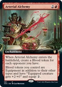 Magic: The Gathering Single - Commander: Innistrad: Crimson Vow - Arterial Alchemy (Extended Art) Rare/061 Lightly Played