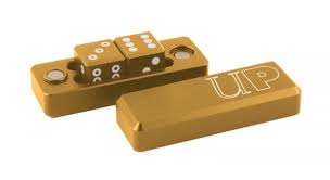 Gravity Dice D6 - 2 Dice Set Gravity Dice - Gold