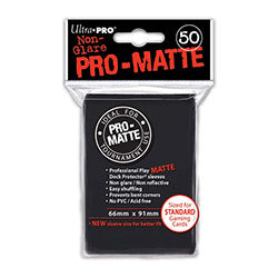 Pro-Matte Deck Protectors Pack: Black 50ct