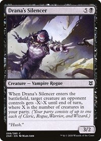 Magic: The Gathering Single - Zendikar Rising - Drana's Silencer Common/099 Lightly Played