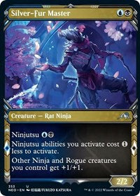 Magic: The Gathering Single - Kamigawa: Neon Dynasty - Silver-Fur Master (Showcase) Uncommon/353 Lightly Played