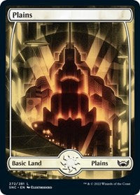 Magic: The Gathering Single - Streets of New Capenna - Plains (272) LAND/272 FOIL Lightly Played