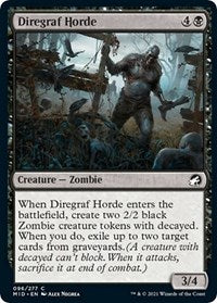 Magic: The Gathering Single - Innistrad: Midnight Hunt - Diregraf Horde - Common/096 Lightly Played