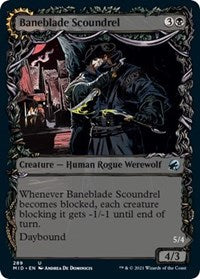 Magic: The Gathering - Innistrad: Midnight Hunt - Baneblade Scoundrel (Showcase) - Uncommon/289 Lightly Played