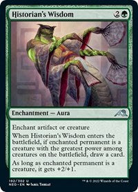 Magic: The Gathering Single - Kamigawa: Neon Dynasty - Historian's Wisdom FOIL Uncommon/192 Lightly Played