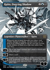 Magic: The Gathering Single - Phyrexia: All Will Be One - Kaito, Dancing Shadow (Showcase) - Rare/340 Lightly Played