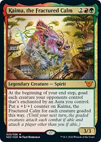 Magic: The Gathering Single - Commander: Kamigawa: Neon Dynasty - Kaima, the Fractured Calm Mythic/003 Lightly Played