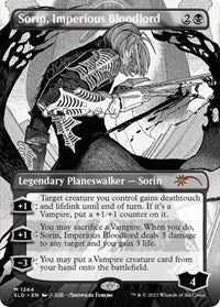 Magic: The Gathering Single - Secret Lair Drop Series - Sorin, Imperious Bloodlord (Borderless) (Foil) - Mythic/1244 Lightly Played