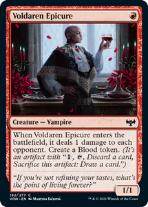 Magic: The Gathering - Innistrad: Crimson Vow - Voldaren Epicure Common/182 Lightly Played