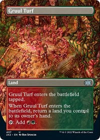 Magic: The Gathering Single - Double Masters 2022 - Gruul Turf (Borderless) - Uncommon/407 Lightly Played