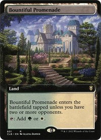 Magic: The Gathering Single - Commander Legends: Battle for Baldur's Gate - Bountiful Promenade (Extended Art)- FOIL Rare/601 Lightly Played