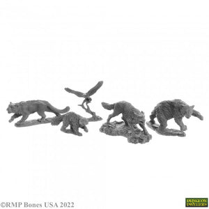 Bones USA Dungeon Dwellers - ANIMAL COMPANIONS (5) (77216) 07040