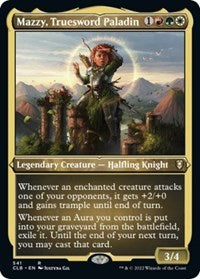 Magic: The Gathering Single - Commander Legends: Battle for Baldur's Gate - Mazzy, Truesword Paladin (Foil Etched) - Rare/541 Lightly Played