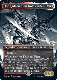 Magic: The Gathering Single - Phyrexia: All Will Be One - Jor Kadeen, First Goldwarden (Borderless) - FOIL Rare/332 Lightly Played