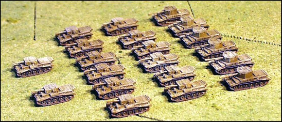 World War II Combat Command - Armoured British Squadron 1944 1:285 Scale